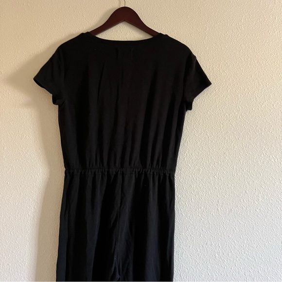 MADEWELL MWL Breeze Drawstring Black Short Sleeve Jumpsuit Size Extra Small - Picture 7 of 10